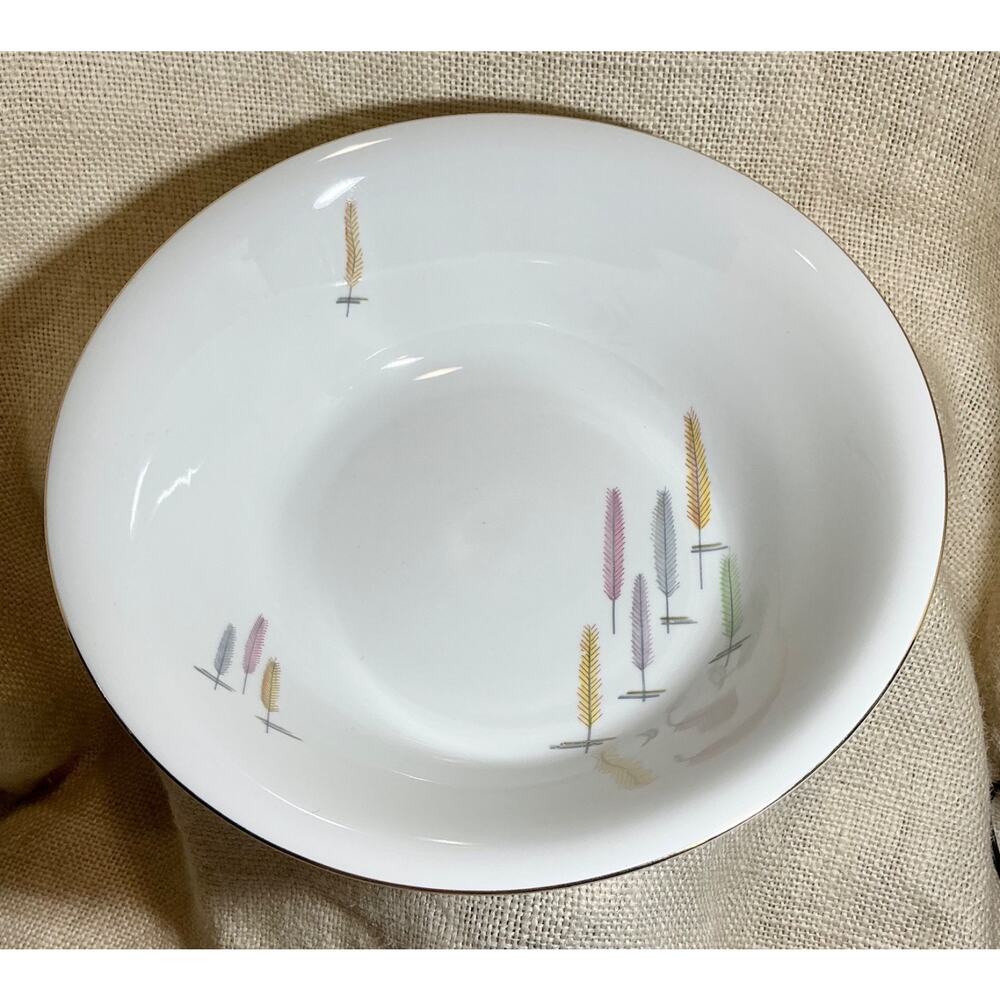 WINTERLING Bavaria WHEAT feathers MCM mid century modern 10 inch serving bowl